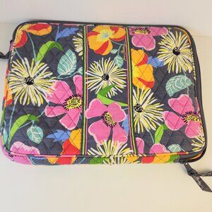 Vera Bradley LAPTOP SLEEVE CASE (Quilted) MULTICOLOR 14"W x 11"H FLORAL PATTERN